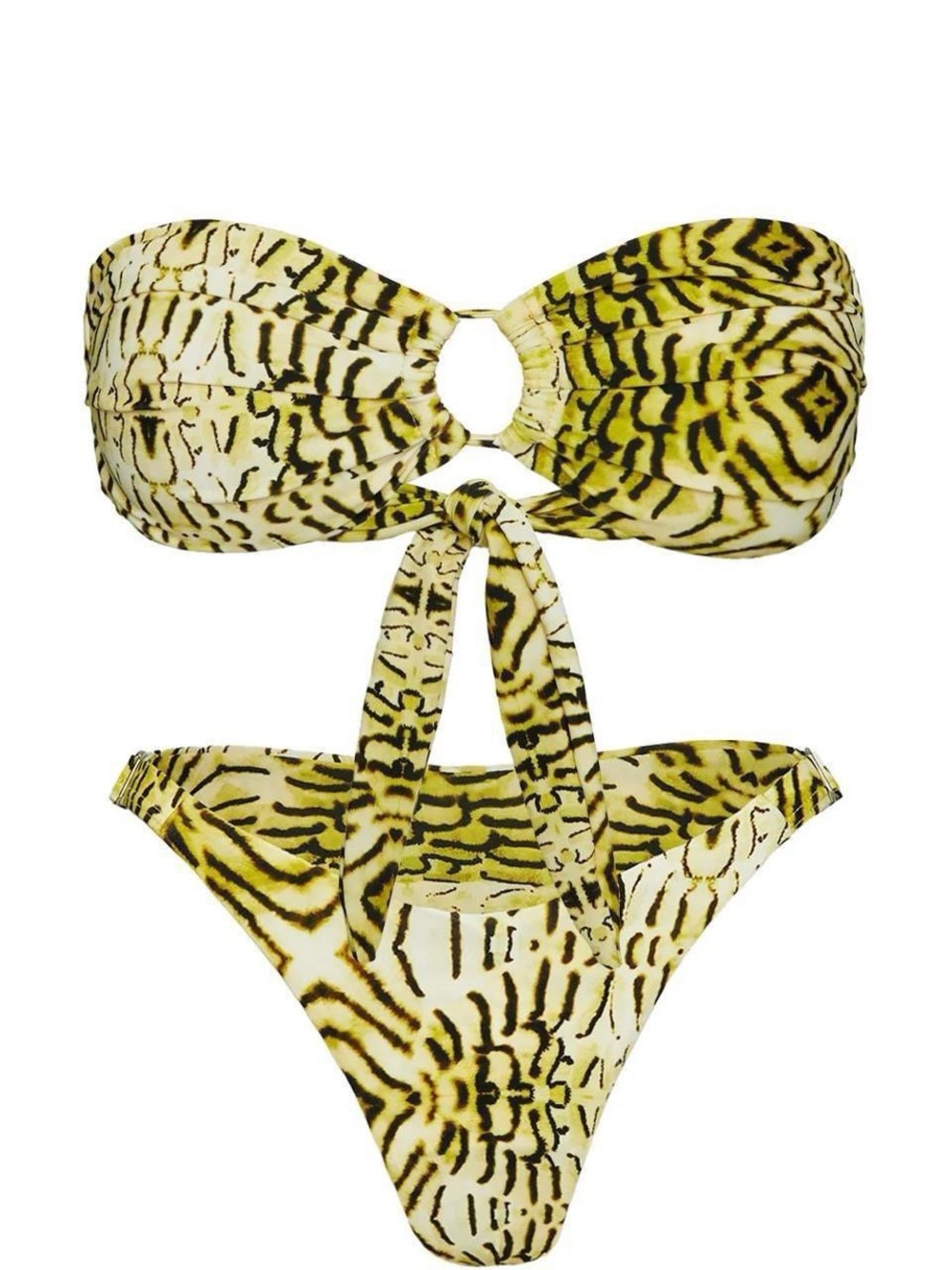Princess Polly Yellow Zebra Print Bikini